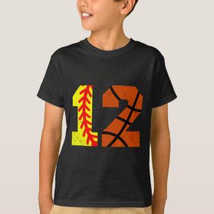 T-shirt Maillot numéro 12 Softll Sketll Drôle de 12e anniv