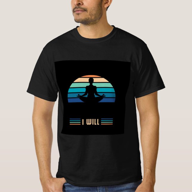 T-shirt maillot positif pour le coucher de soleil (Devant)