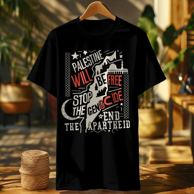 T-shirt maillots de mens de palestine libres de mettre fin (Créateur téléchargé)