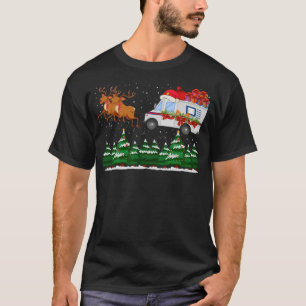 T-shirt Mailman Postal Truck Mail Carrier Vin de Noël