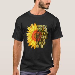 T-shirt Mailman Postal Worker Parce Que Votre Vie Vaut La 