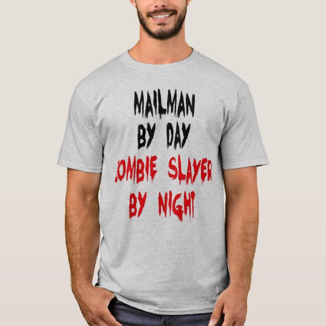 T-shirt Mailman Zombie plaisanter (Devant)