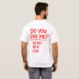 T-shirt M'aimes-tu Drôle Choix Multiple