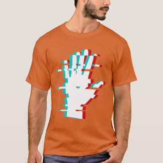 T-shirt Main 3D minimaliste Abstraite