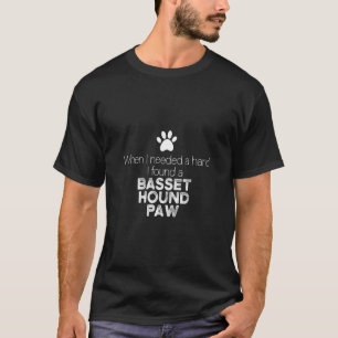 T-shirt Main Basset Hound Chien Chien Chien Chien Chien Ch