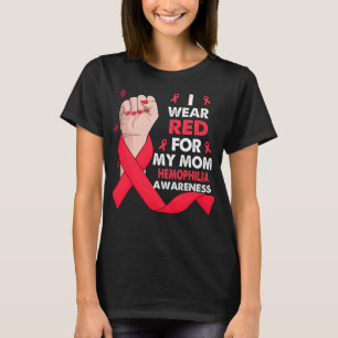 T-shirt Main de boxe Je Porte Le Rouge Pour Ma Mère HÉMOPH