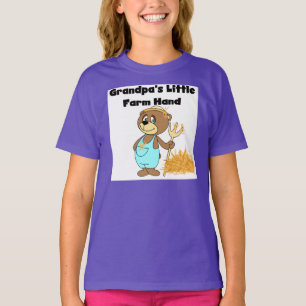 T-shirt Main de la ferme du grand-papa d'ours peu de