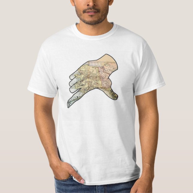 T-shirt Main de l'Alaska (Devant)