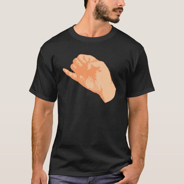 T-shirt Main de petits doigts doigts little pinkie pinky (Devant)