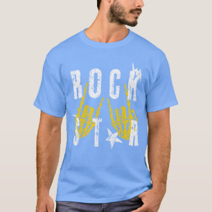 T-shirt Main de rockeur squelette Musique punk rock Hommes