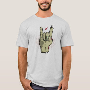 T-shirt Main de zombi - la roche n'est pas chemise morte