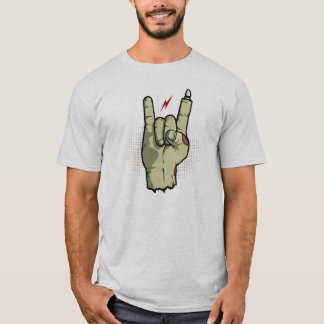 T-shirt Main de zombi - la roche n'est pas chemise morte