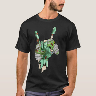 T-shirt Main de zombie tenant une manette de jeu vidéo mom