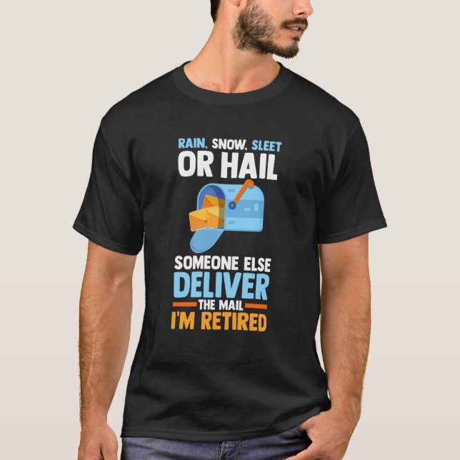 T-shirt Main-d'oeuvre postale retraitée Transporteur de co (Devant)