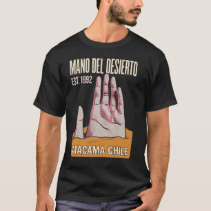 T-shirt Main du désert Atacama Chili Voyage Vintage