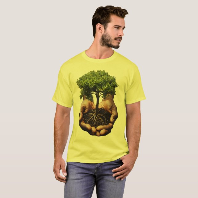 T-shirt main et arbre de vie (Devant entier)