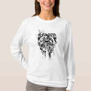 T-shirt Main noire 0 Collage graphique, noir et blanc