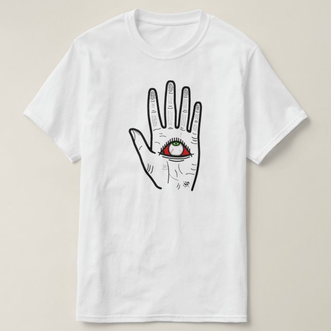 T-shirt Main oculaire omnisciente (Design devant)