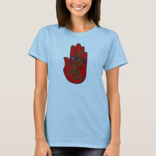 T-shirt Main rouge (Ecossais-Irlandaise) d'Ulster-Ecossais