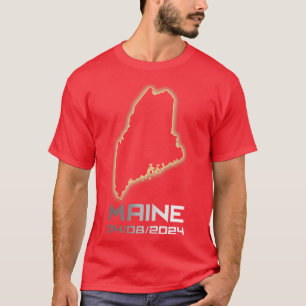 T-shirt Maine America Astronomy Total Solar Eclipse 2024 C