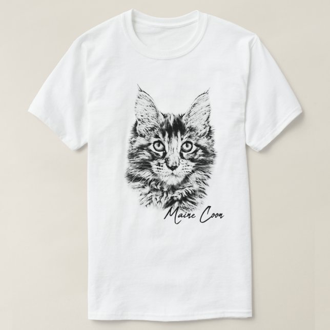 T-shirt Maine Coon (Design devant)