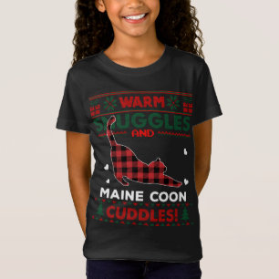 T-Shirt Maine Coon Amoureux des chats mignon Chat Noël moc