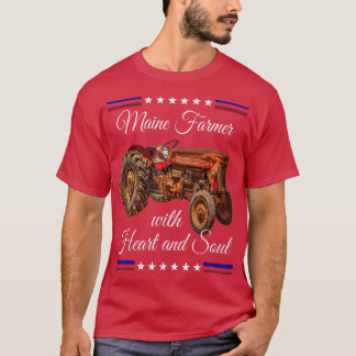 T-shirt Maine Farmer Retro