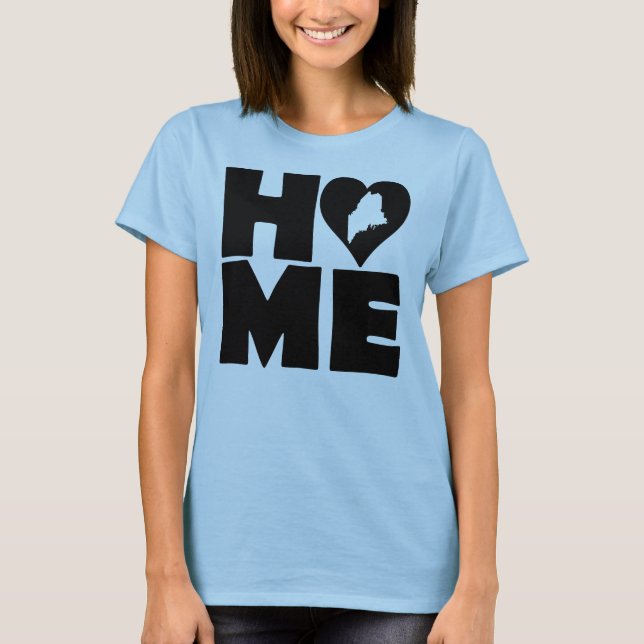 T-shirt Maine Home Heart State Tees (Devant)