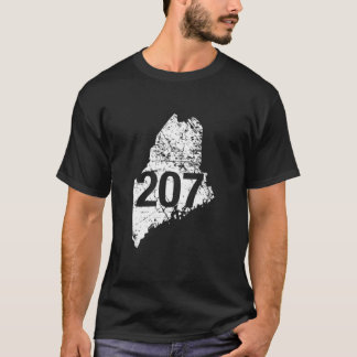 T-shirt Maine Indicatif régional 207, Funny mignon Hometow