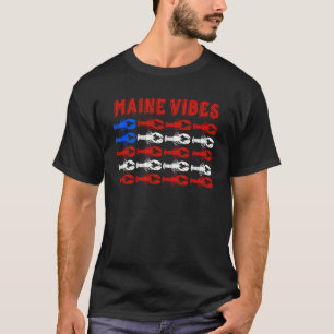 T-shirt Maine Vibes Homard patriotique Drapeau souvenir