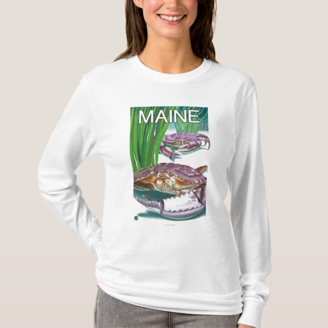 T-shirt MaineCrab et pêcheur (Devant)