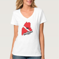 Maineiac Divers Silhuette Logo Femme V Cou
