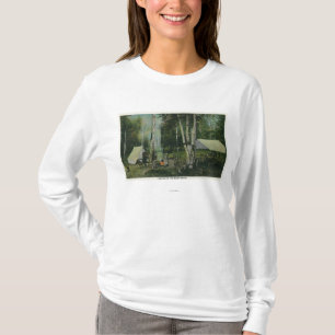 T-shirt MaineView d'un terrain de camping dans les bois du