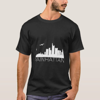 T-shirt Mainhattan Frankfurt Skyline Humour amusant