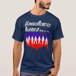 T-shirt Mains à travers l'Amérique T mai 25 1986 Hommes Fe