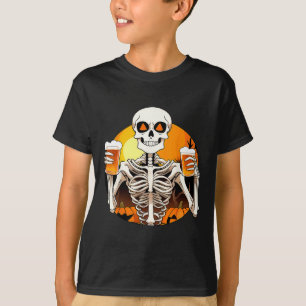 T-shirt Mains Bière drôle Boire Halloween femmes