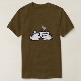 T-shirt mains de café