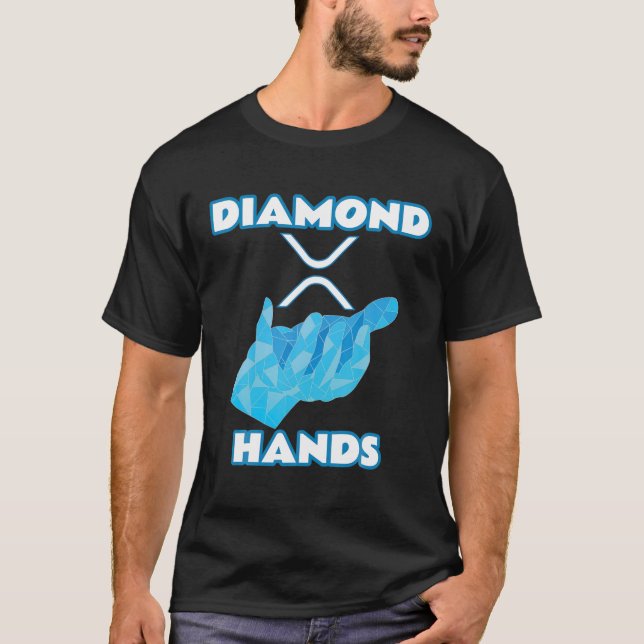 T-shirt Mains de diamant | Ripple XRP Crypto Crypto Crypto (Devant)