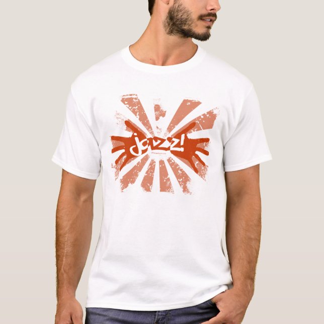 T-shirt Mains de jazz - orange (Devant)