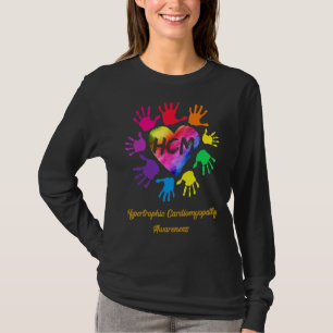 T-shirt Mains de sensibilisation à la cardiomyopathie hype