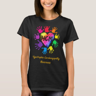 T-shirt Mains de sensibilisation à la cardiomyopathie hype