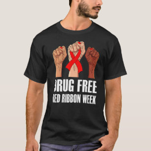 T-shirt Mains En Octobre Nous Portons La Semaine Rouge Du 