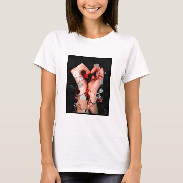 T-shirt Mains enveloppées par l'amour (Devant)
