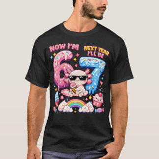 T-shirt Maintenant j'ai 6 ans l'année prochaine j'aurai 7