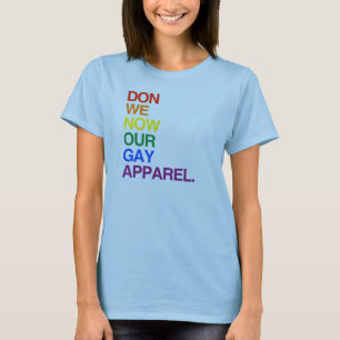 T-SHIRT MAINTENANT NOUS DON NOTRE HABILLEMENT GAI - .PNG