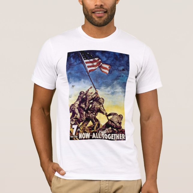 T-shirt Maintenant tous ensemble ~ Iwo Jima (Devant)