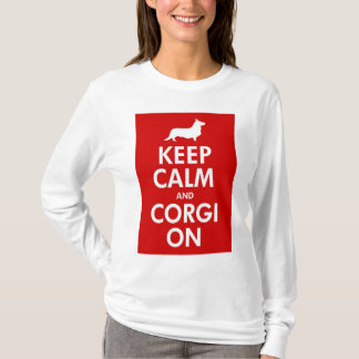 T-shirt Maintenez calme et continuez la chemise de