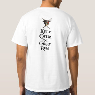 T-shirt Maintenez calme et portez le rhum