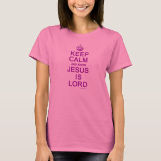 T-shirt Maintenez calme et sachez que Jésus est 46:10 de