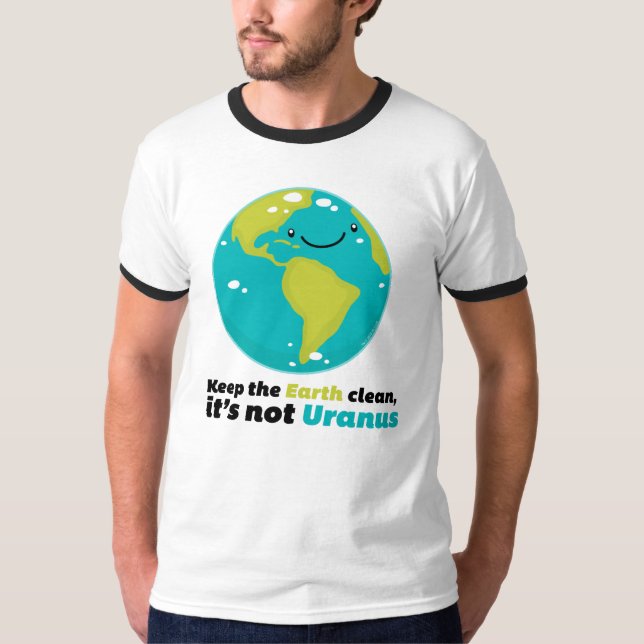 T-shirt Maintenez la terre propre (Devant)